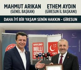 SAADET PARTİSİ’NDE GİRESUN’DA YENİ DÖNEM: BULANCAK’TAN İL BAŞKANLIĞINA