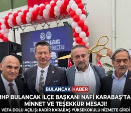 NAFİ KARABAŞ’TAN TEŞEKKÜR VE VEFA MESAJI