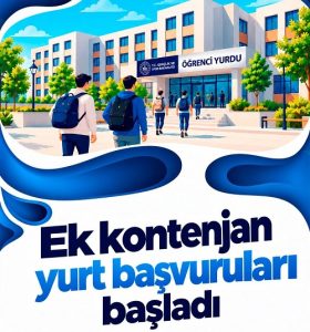 GSB EK KONTENJAN YURT BAŞVURULARI BAŞLADI